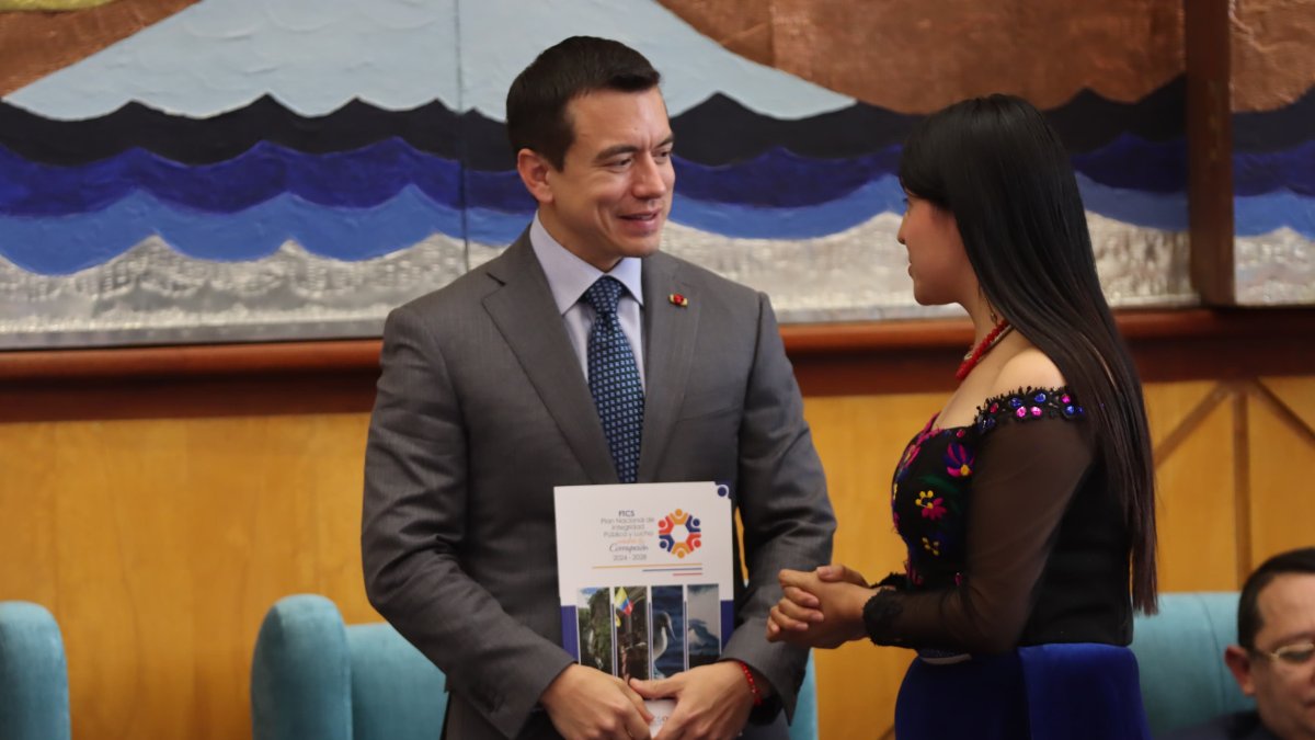 El presidente Daniel Noboa recibió el plan.