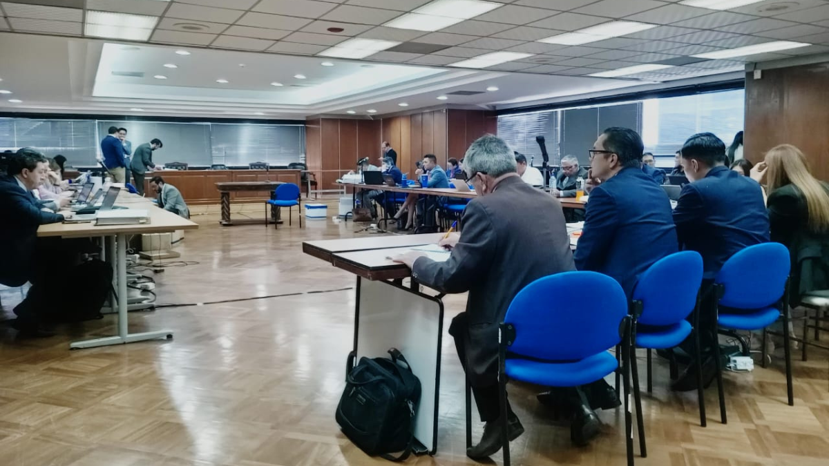 Wilman Terán, expresidente de la Judicatura, presenta sus pruebas en el sexto día de la audiencia del caso Independencia Judicial.