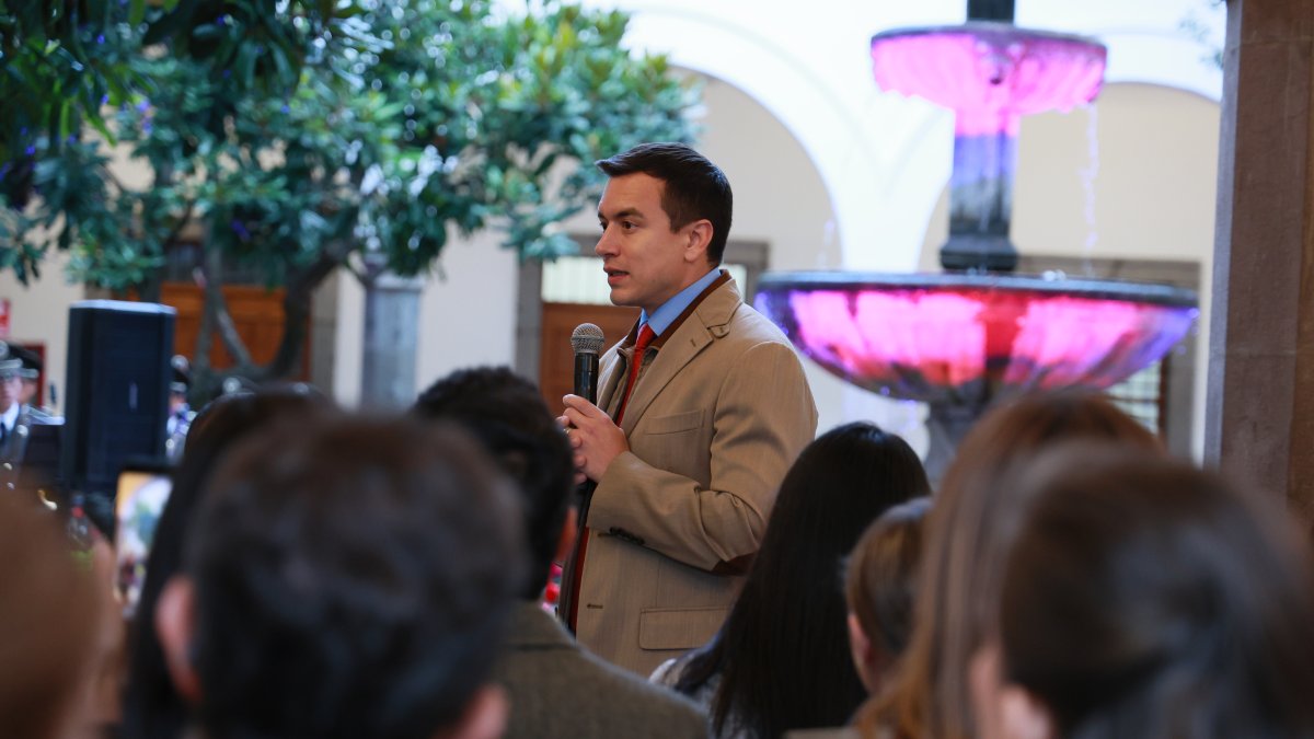 El presidente de la Republica, Daniel Noboa.