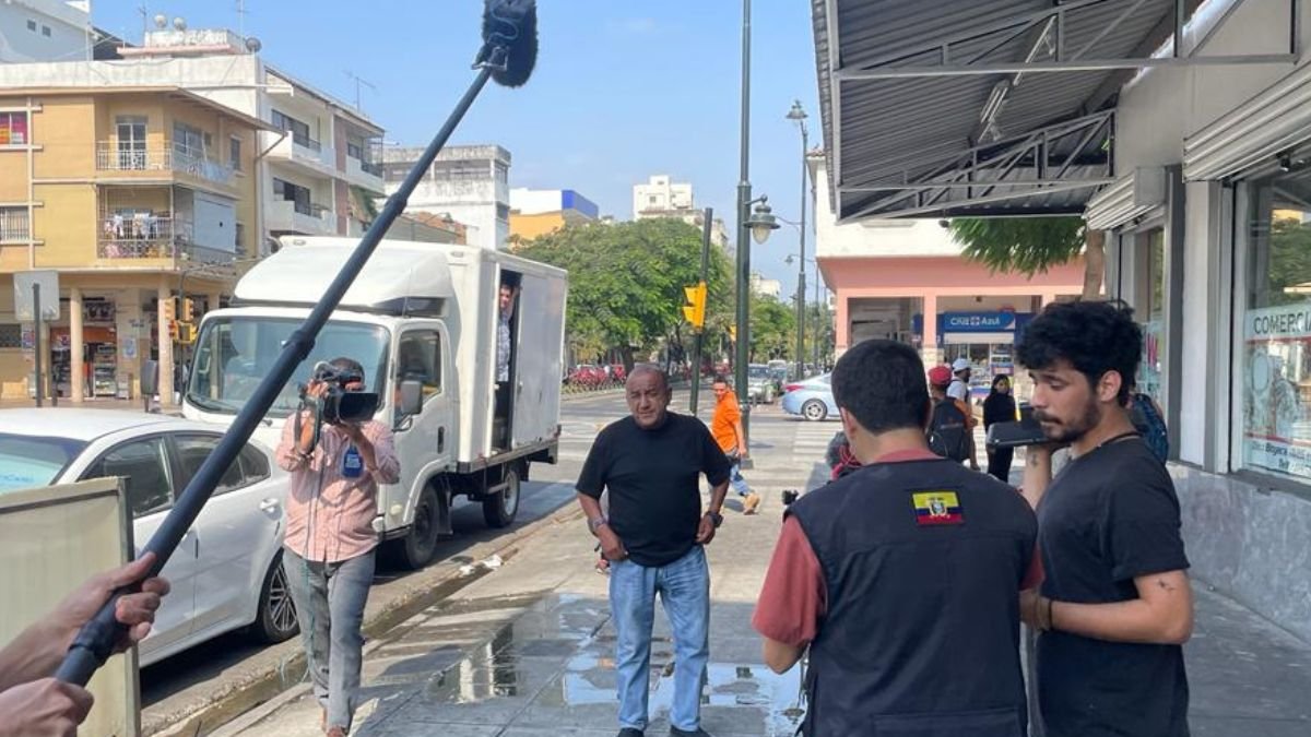José Delgado en las grabaciones del documental que retrata su vida.