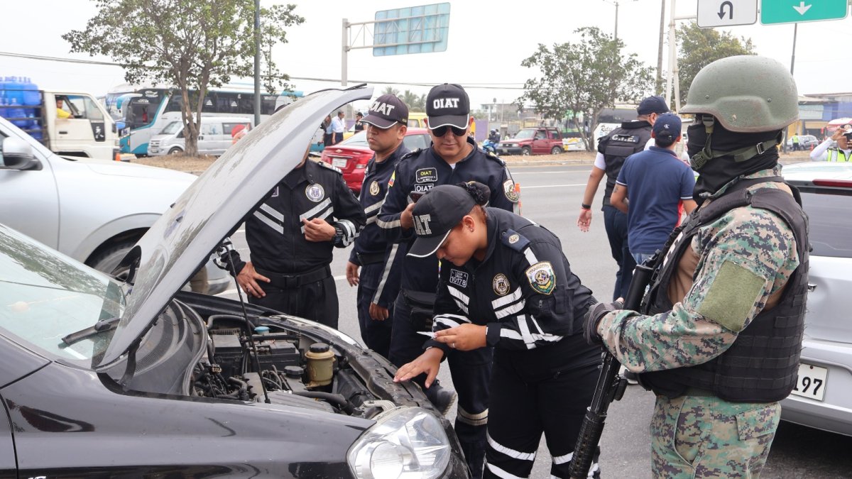 Operativos entre el Bloque de Seguridad y la Comisión de Tránsito del Ecuador (CTE).