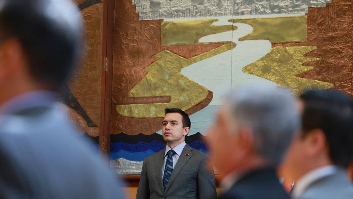 El presidente de la República, Daniel Noboa.