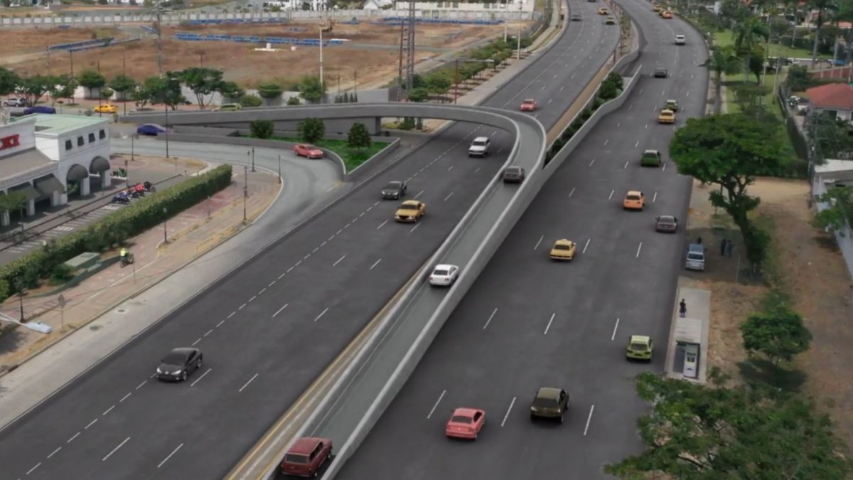 Referencial. Este es uno de los diseños (no finales) para un paso elevado en Ciudad Celeste.