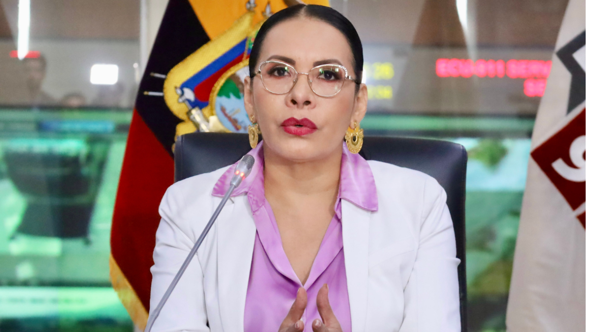 Diana Atamaint, presidenta del CNE y hermana del cónsul del Ecuador en Queens, nombrada por Daniel Noboa.