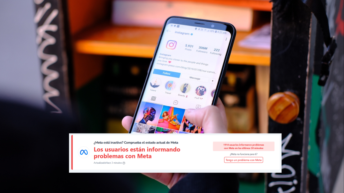 Instagram está caído y Whatsapp y Facebook con intermitencias.
