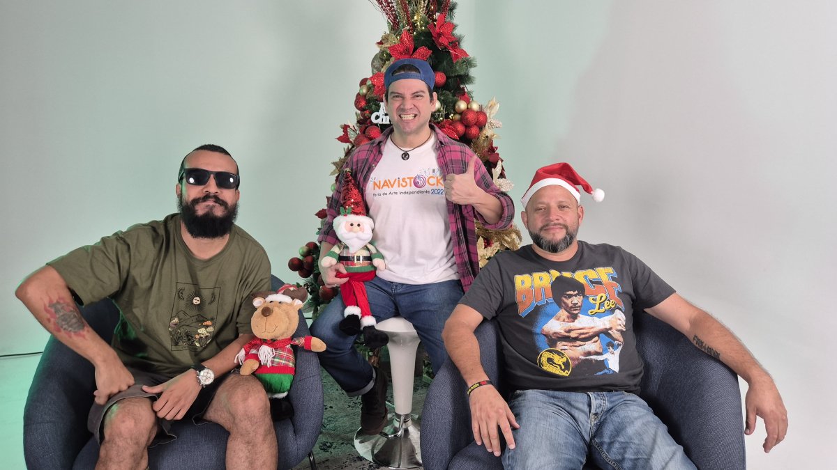 Cheche (de Conciencia Verde), Moncho (de Señor Jaid) y Harold Mera (organizador del evento) visitaron nuestra redacción para invitar a todos al Navistock.