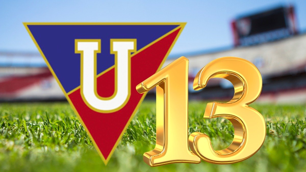 Liga de Quito y sus 13 campeonatos nacionales.