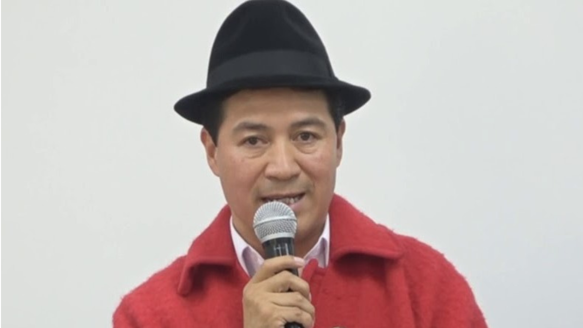 Raúl Ilaquiche, esposo de Lourdes Tibán que falleció en trágico accidente.