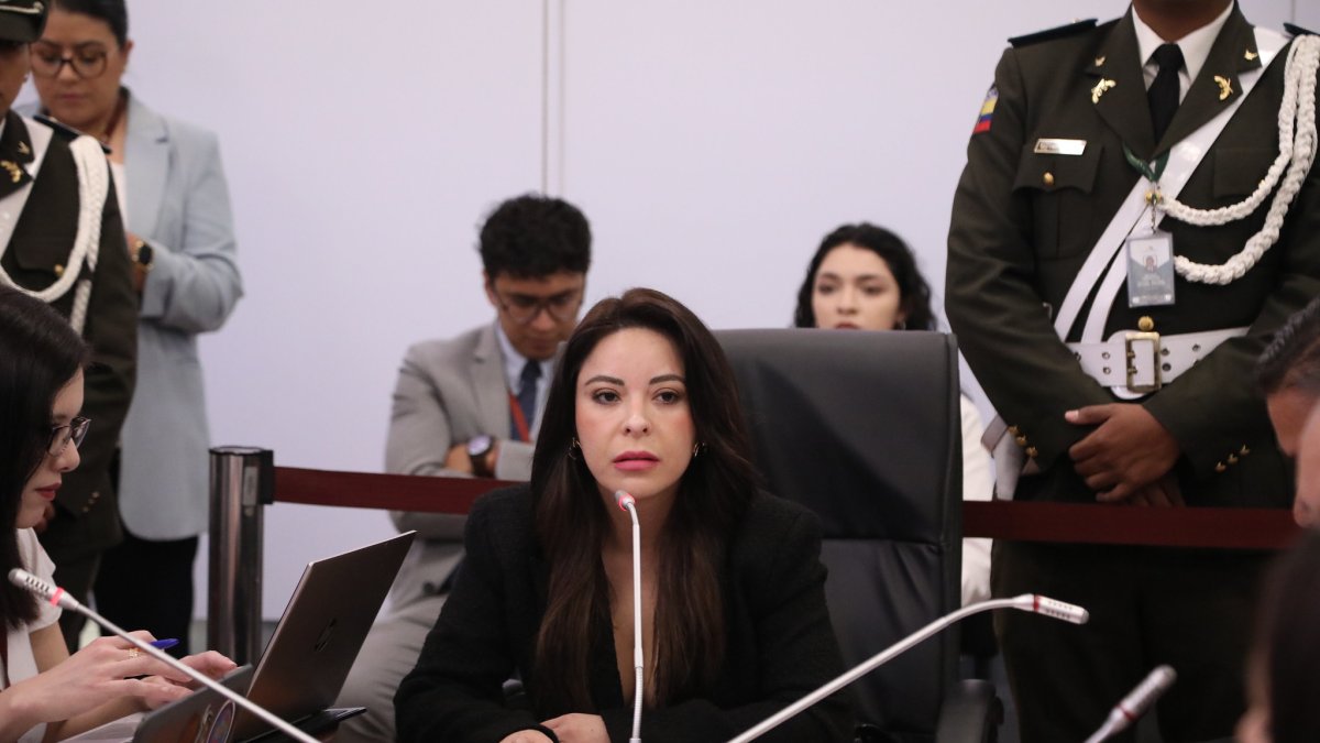 La correísta Pamela Aguirre presidente la Comisión de Fiscalización.