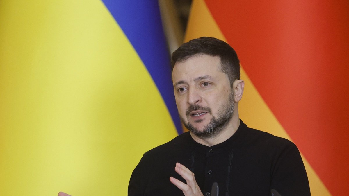 El presidente de Ucrania, Volodímir Zelenski.