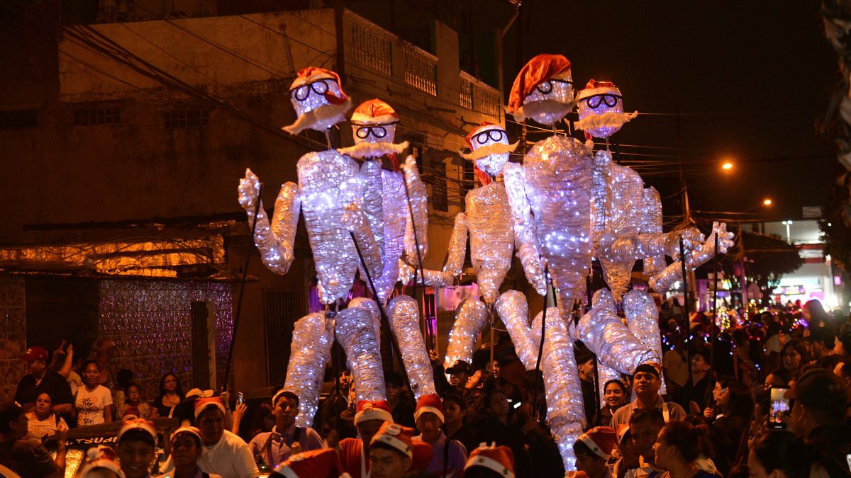 La Navidad se celebra así en varias partes de Guayaquil.