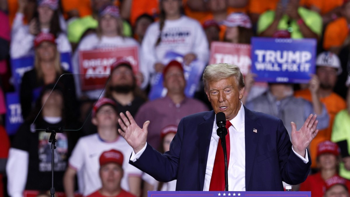 El presidente electo Donald Trump, en una de sus salidas de campaña.