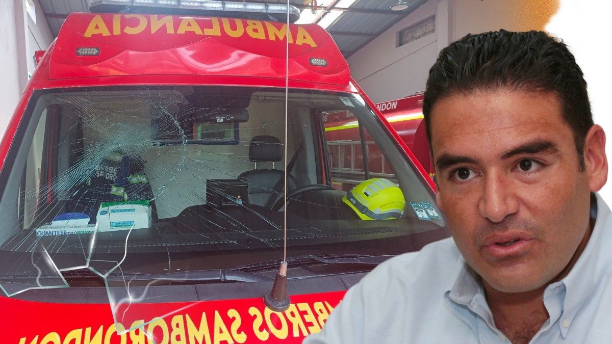 El alcalde se pronunció en torno al vandalismo a la ambulancia.
