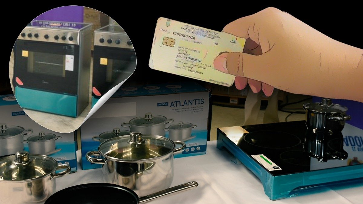 Imagen referencial sobre las cocinas de inducción que ofrece el Gobierno de Daniel Noboa.