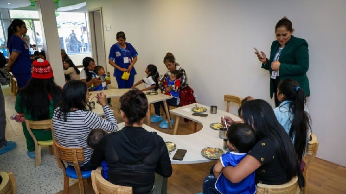 El centro beneficia a 45 niñas y niños de 1 a 3 años de familias en situación de vulnerabilidad.