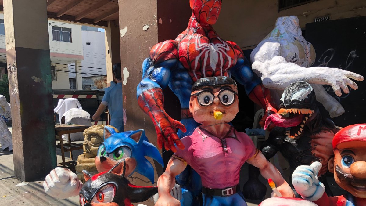 Hay personajes desde políticos hasta de caricatura y películas.