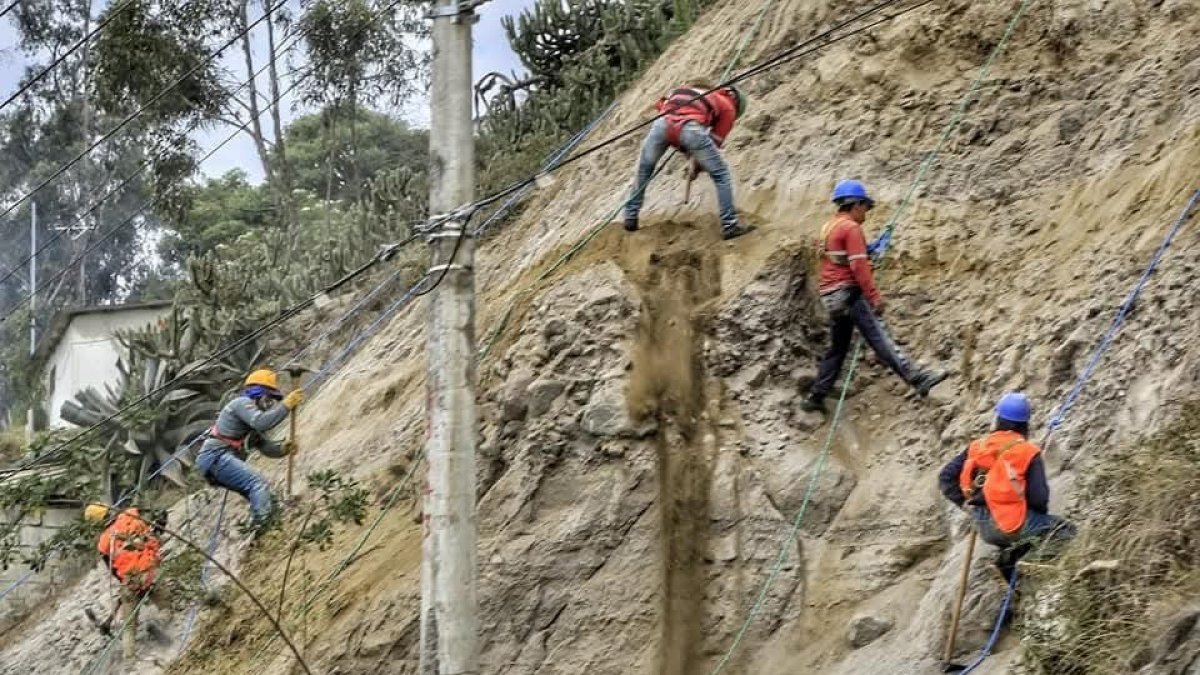 Horario. Los trabajos en el sector se están ejecutando desde la mañana hasta la tarde.