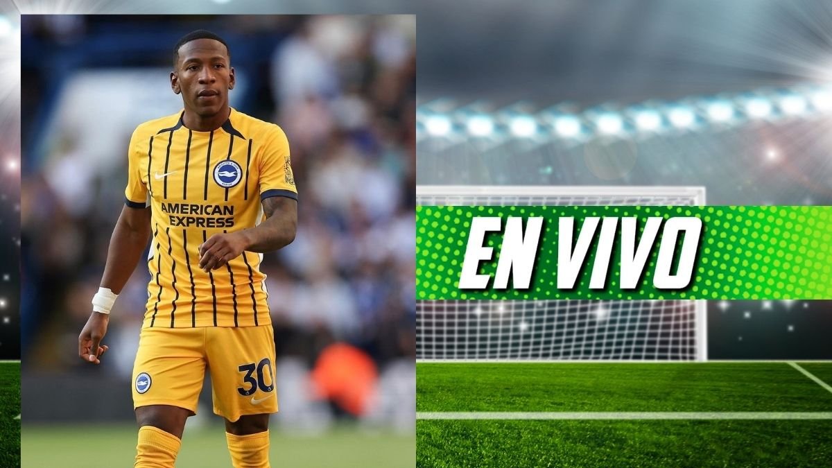 Pervis Estupiñán del Brighton se enfrenta al Brentford.