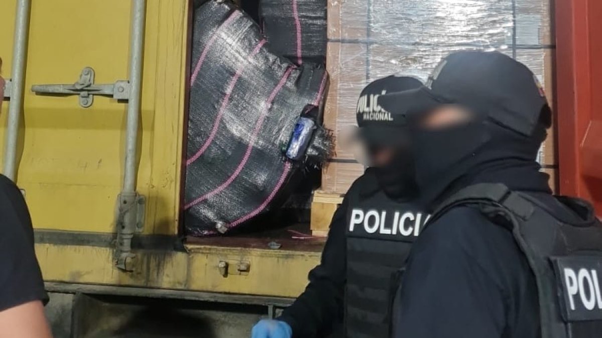El cargamento de cocaína estaría valorado en 31’442.000 de dólares en Europa, según la Policía de Ecuador.
