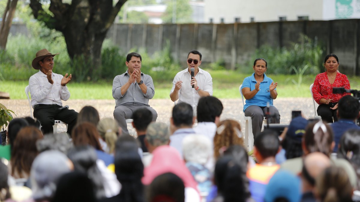 El presidente Daniel Noboa Azín.