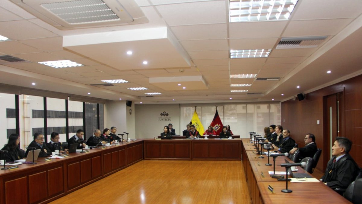 Sede del pleno de la Corte Nacional en la ciudad de Quito.