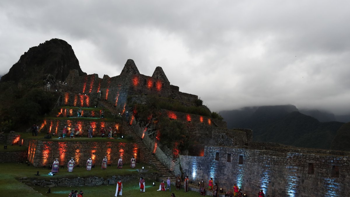Ceremonia. Un evento en el Machu Picchu, en Perú, uno de los destinos más visitados por los turistas.