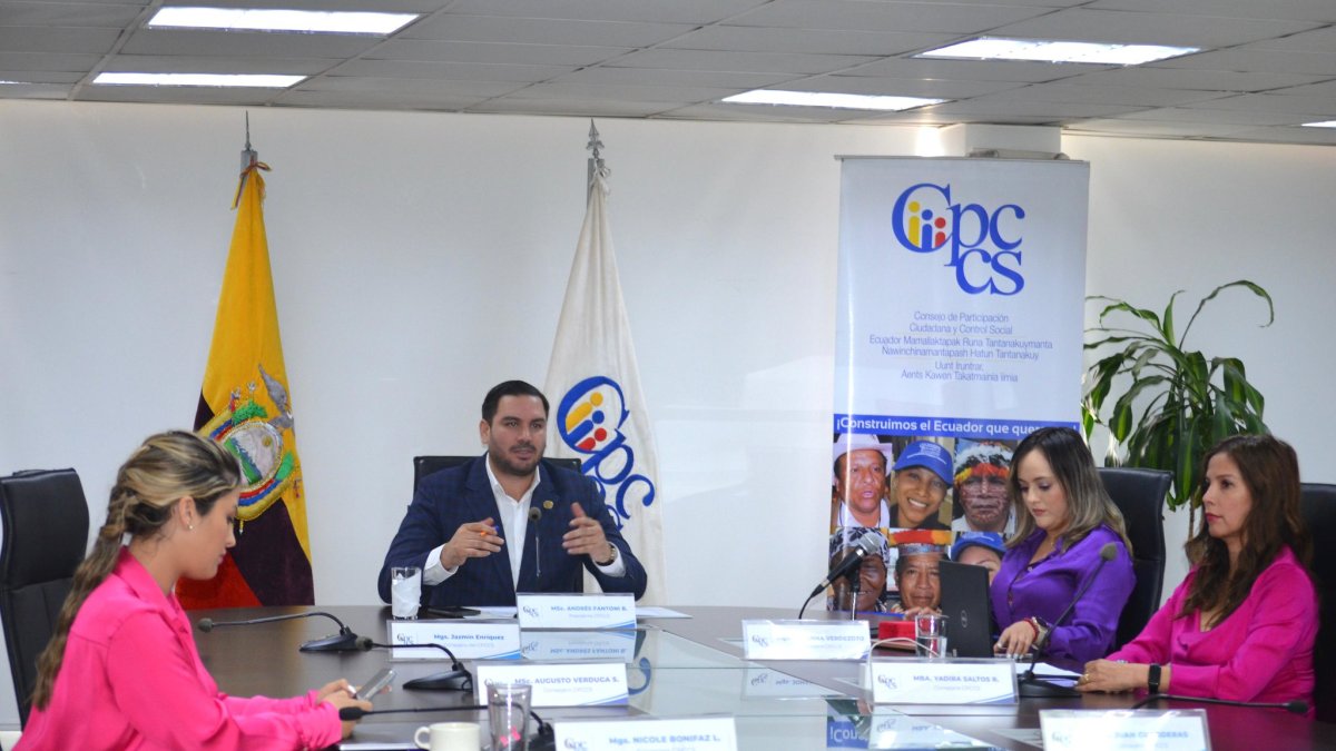 Andrés Fantoni preside el Pleno del Consejo de Participación.