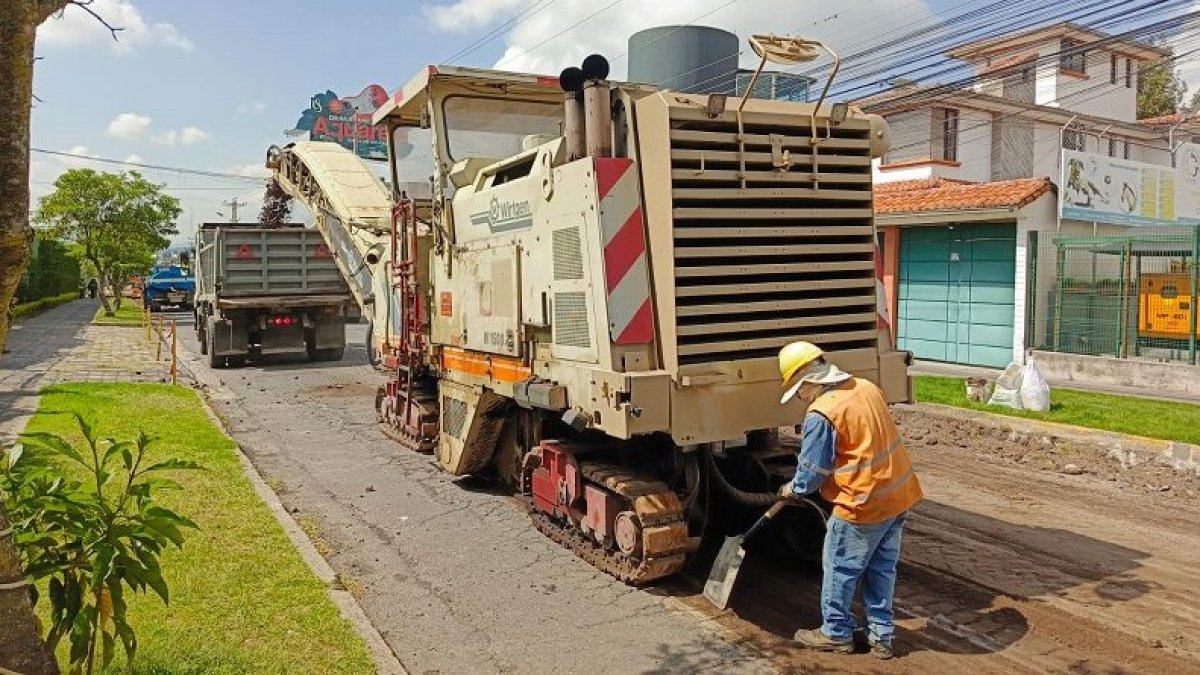 Rehabilitación. Los trabajos en Cumbayá se realizan los días festivos.