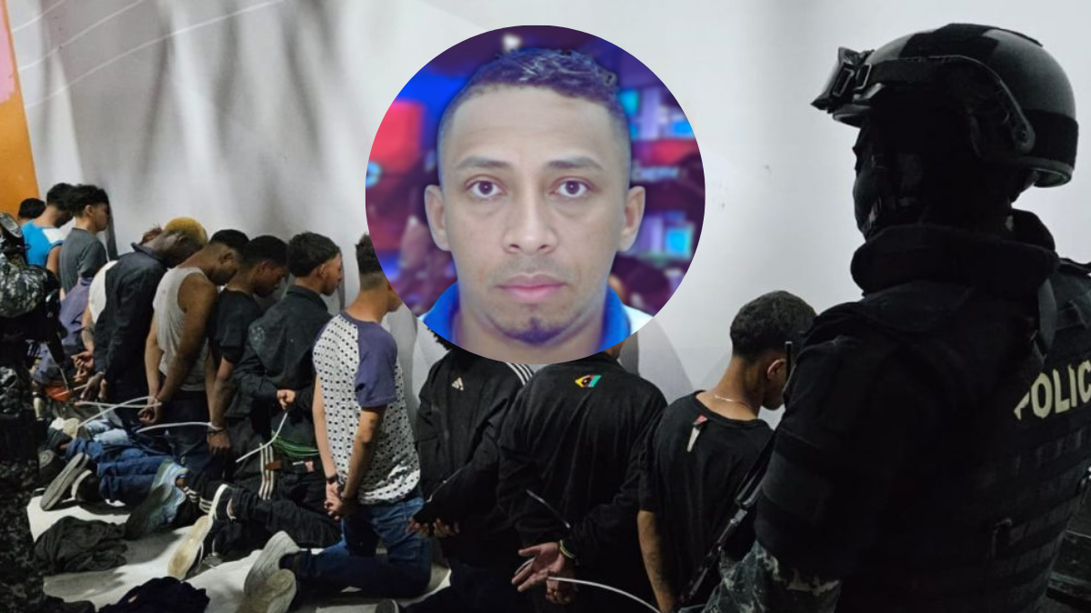 El día de la detención de los implicados en atentado contra el canal de televisión TC. En el círculo 'Negro Willy'.