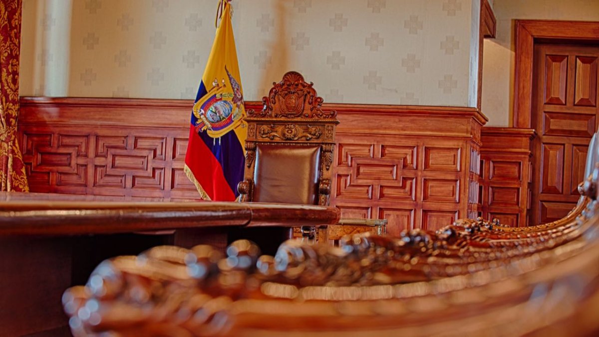 El Palacio de Carondelet es la sede de la Función Ejecutiva del Ecuador.