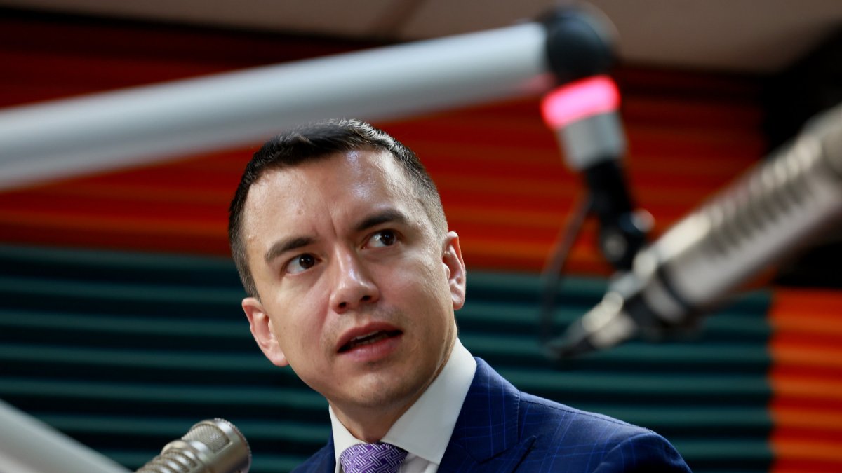 El presidente de la República, Daniel Noboa Azín.