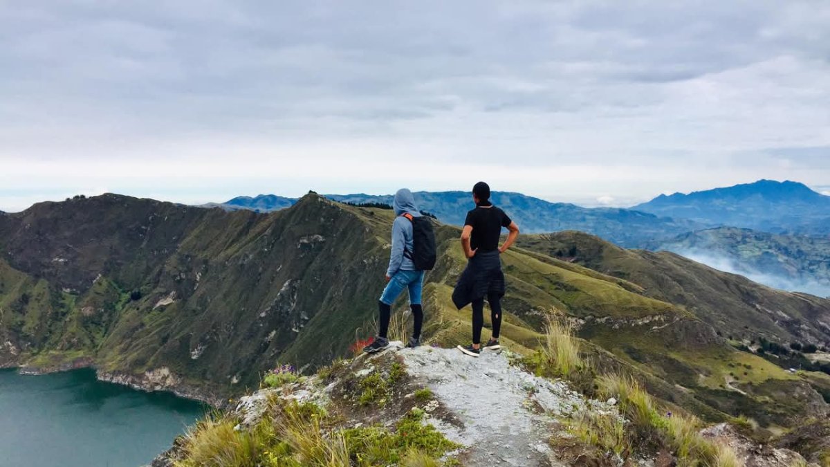 Hasta la laguna del Quilotoa llegan turistas de diferentes partes del país.