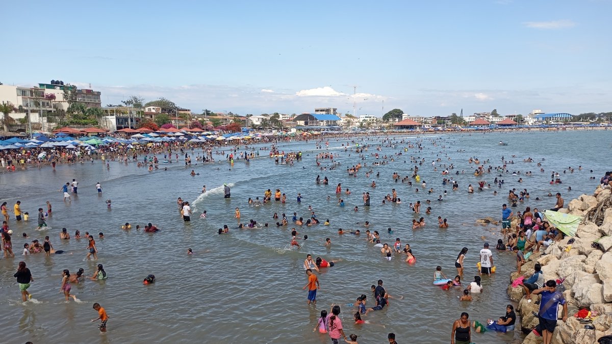 Una parte de General Villamil Playas, provincia del Guayas.