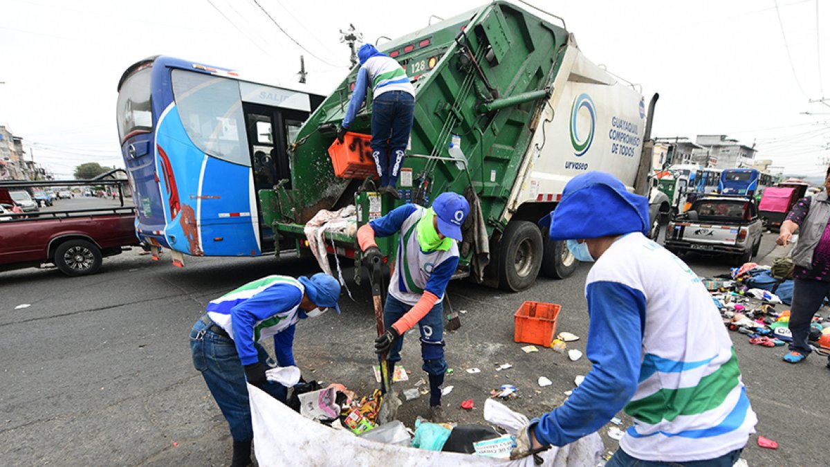 Recolección. Desechos fueron recolectados este 1 de enero de 2025.