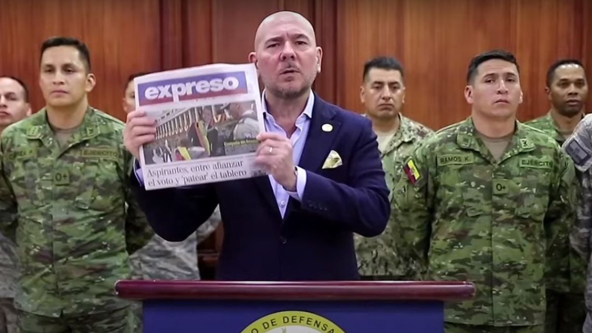 Captura. El ministro de Defensa Gian Carlo Loffredo expuso este 6 de enero que todo hecho irregular debe ser investigado.