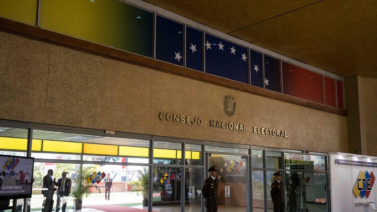 La sede del Consejo Nacional Electoral (CNE), en Caracas (Venezuela)