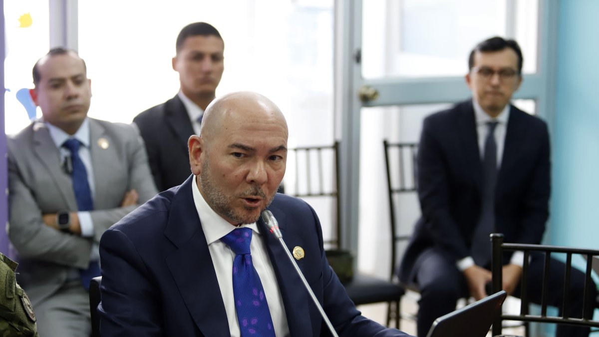 El ministro de Defensa, Gian Carlo Loffredo, en una comparecencia en la Asamblea.