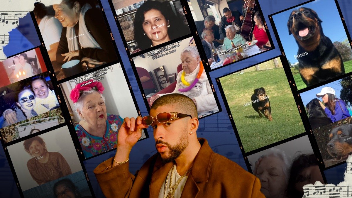 Bad Bunny lanzó su sexto álbum el 5 de enero, y desde entonces, usuarios en redes han creado un trend con fotos de seres queridos que ya no están.