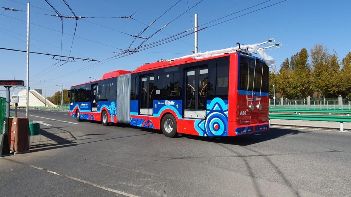 Así será uno de los nuevos buses articulados que tendrá el sistema Trolebús de Quito.