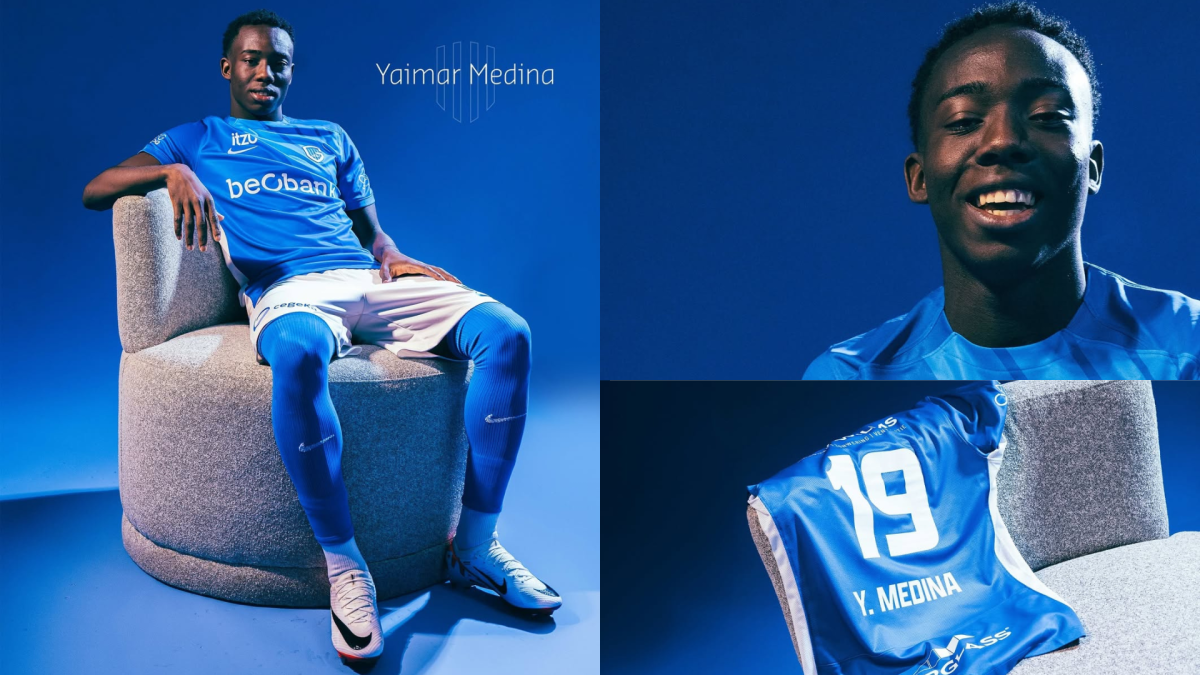 Yaimar Medina, nuevo futbolista del Genk de Bélgica.