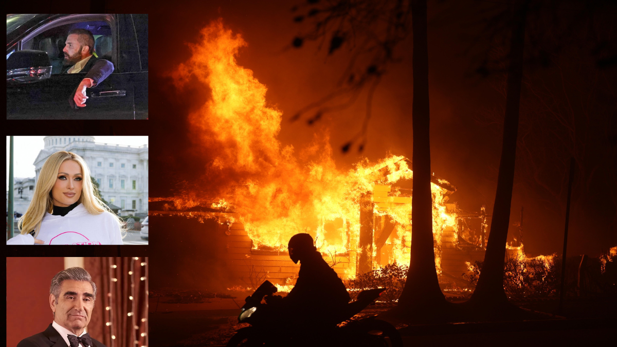 Ben Affleck, Paris Hilton y Eugene Levy son algunas de las estrellas que se han visto afectadas por los flagelos en Los Ángeles, California.