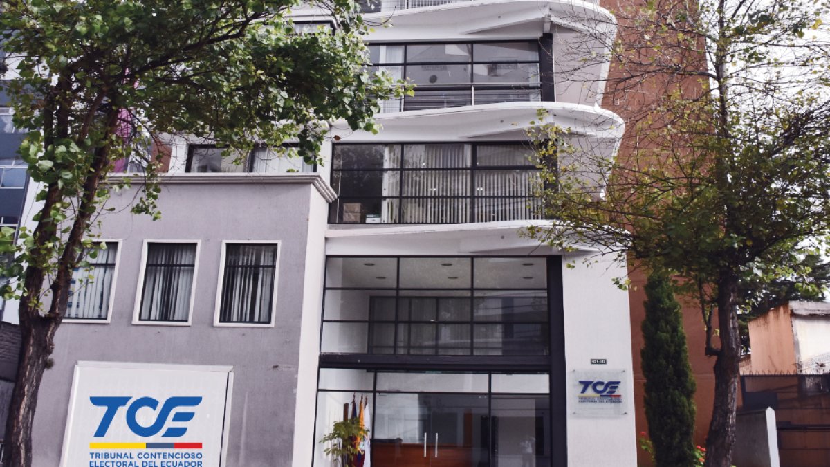 Así luce la sede del Tribunal Contencioso Electoral en Quito.