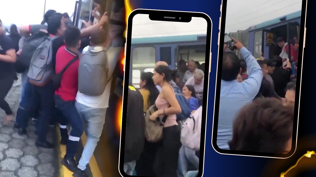 Hecho. El pánico se apoderó de los pasajeros del articulado.