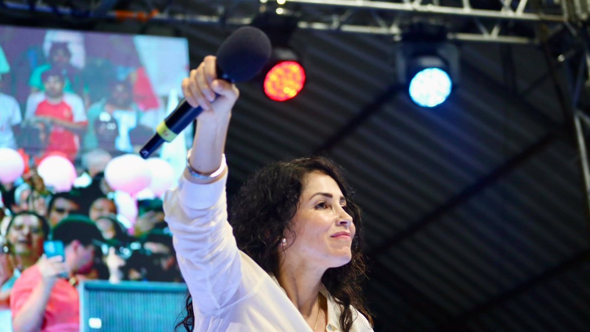 Luisa González es la candidata del correísmo a ,la Presidencia.