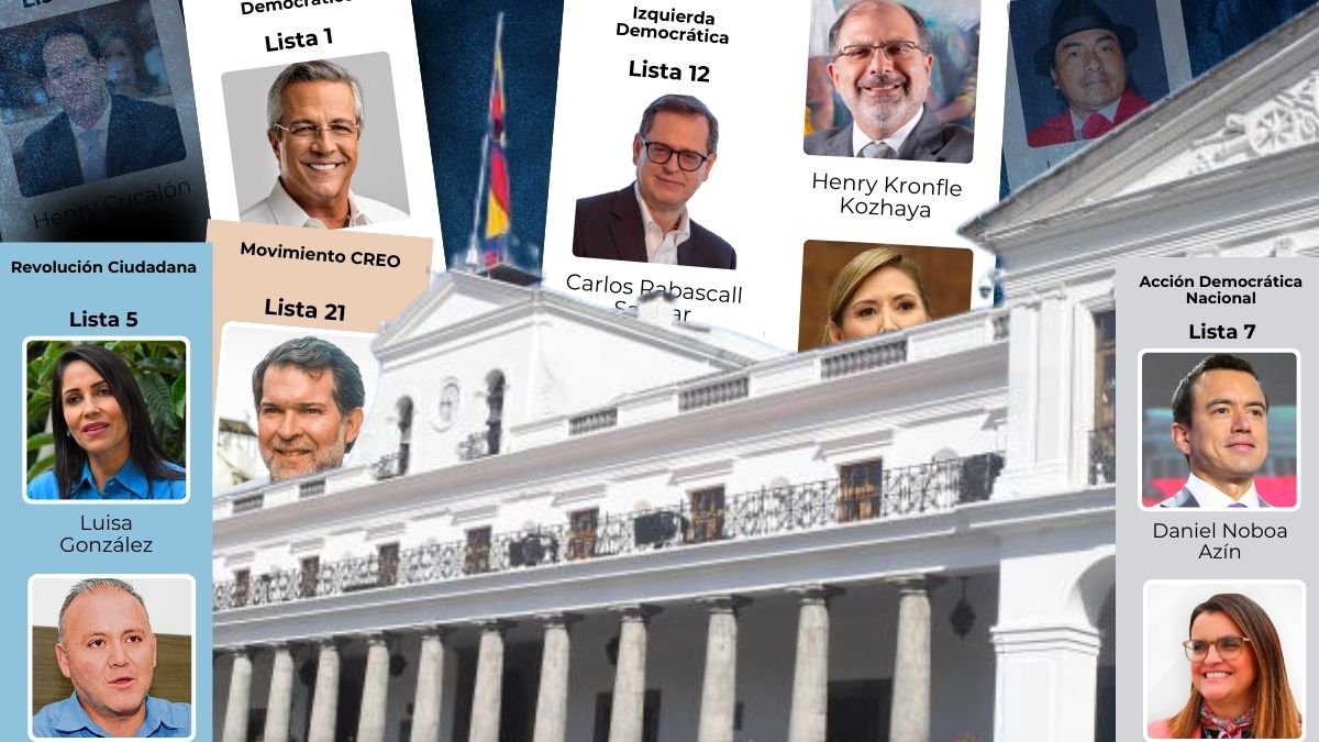 En las elecciones generales de 2025 hay 16 binomios que buscan llegar a Carondelet.