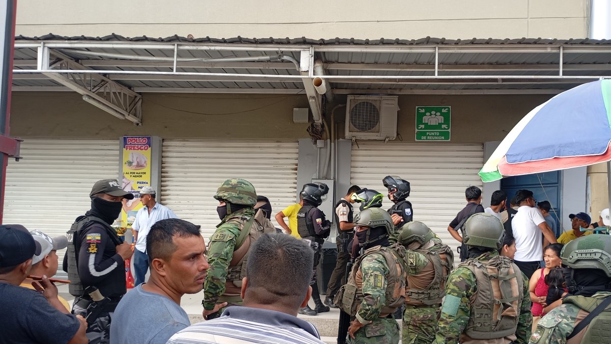 Militares y Policía Nacional llegaron al punto para controlar la situación