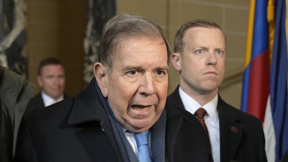 Fotografía del 6 de enero de 2025 del opositor venezolano Edmundo González Urrutia durante su visita a Washington, Estados Unidos.