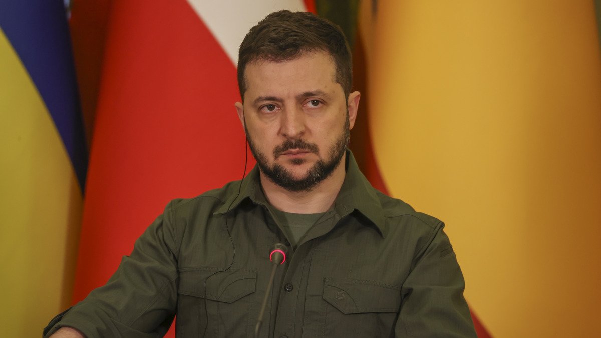 El presidente de Ucrania, Volodímir Zelenski.