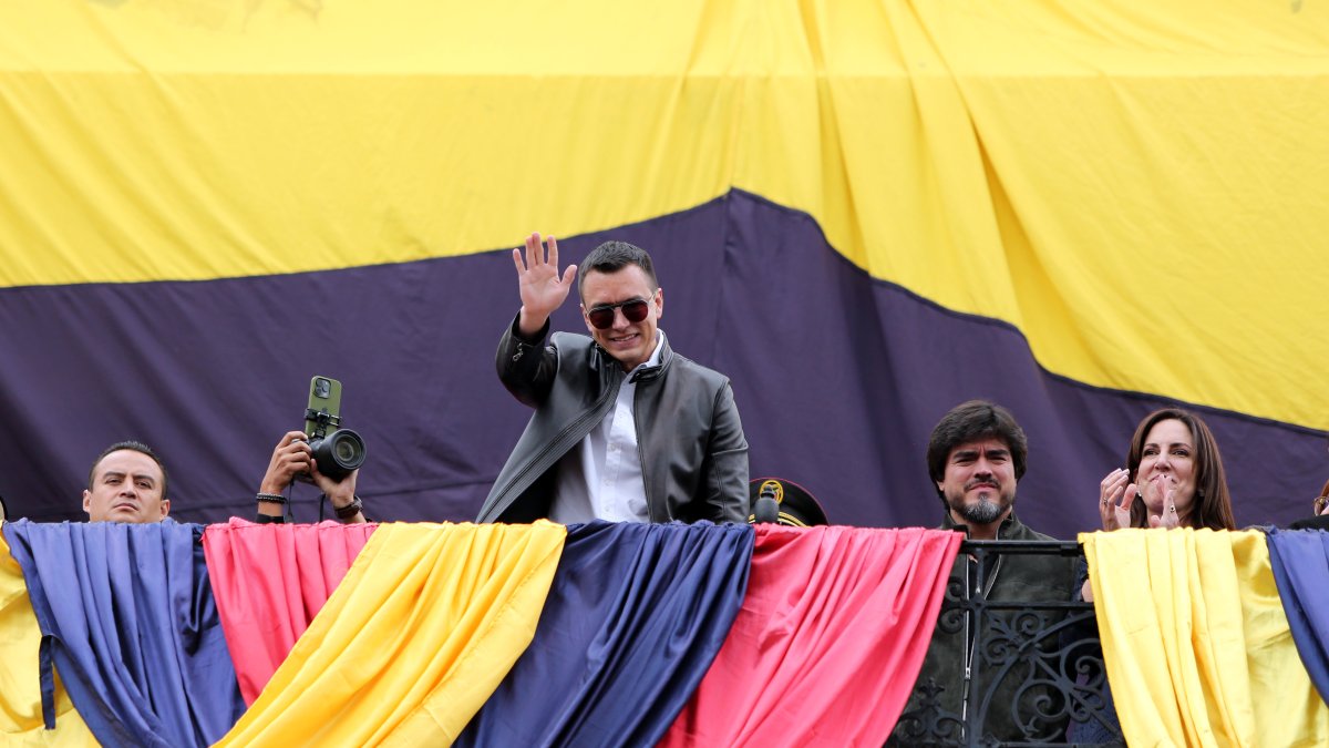 Daniel Noboa vuelve a la Presidencia luego del encargo que dejó a la secretaria Cynthia Gellibert.