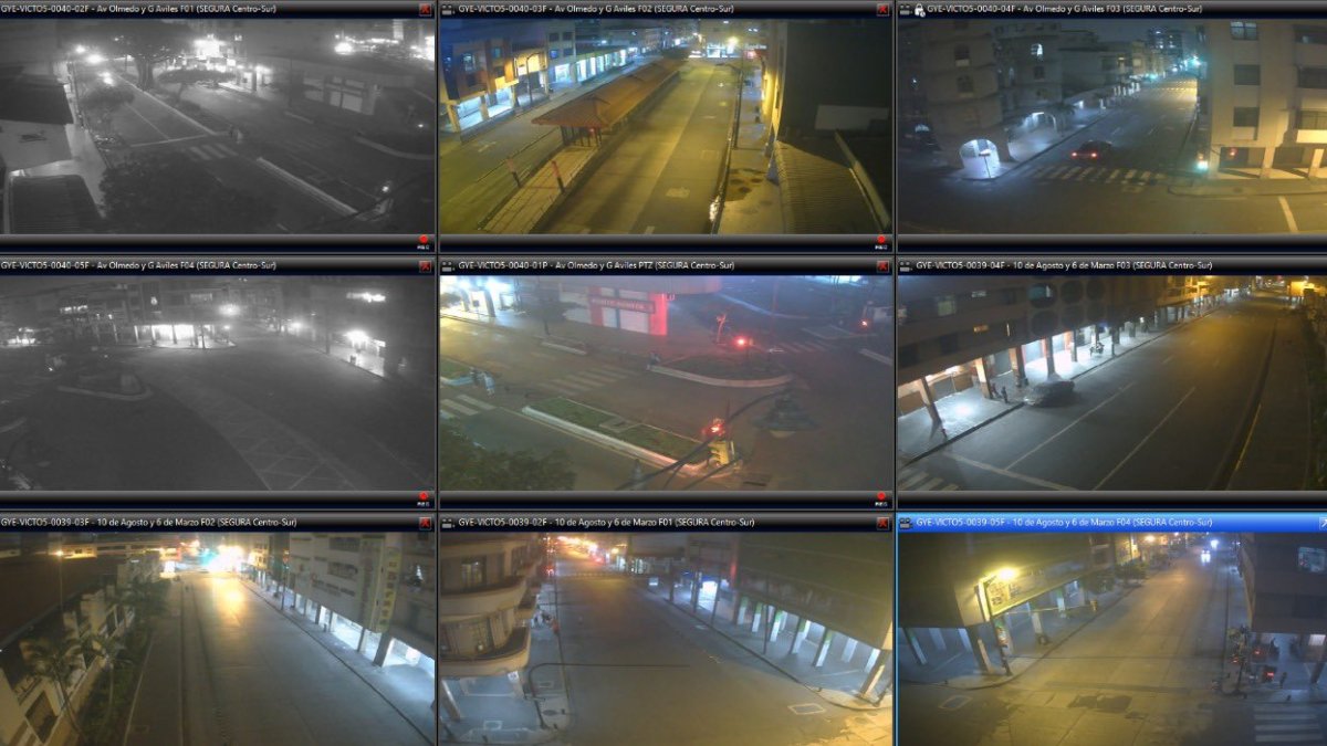 Imagen compartida por el alcalde Aquiles Álvarez. En ella, asegura, se está monitoreando la ciudad a través de las cámaras de seguridad.